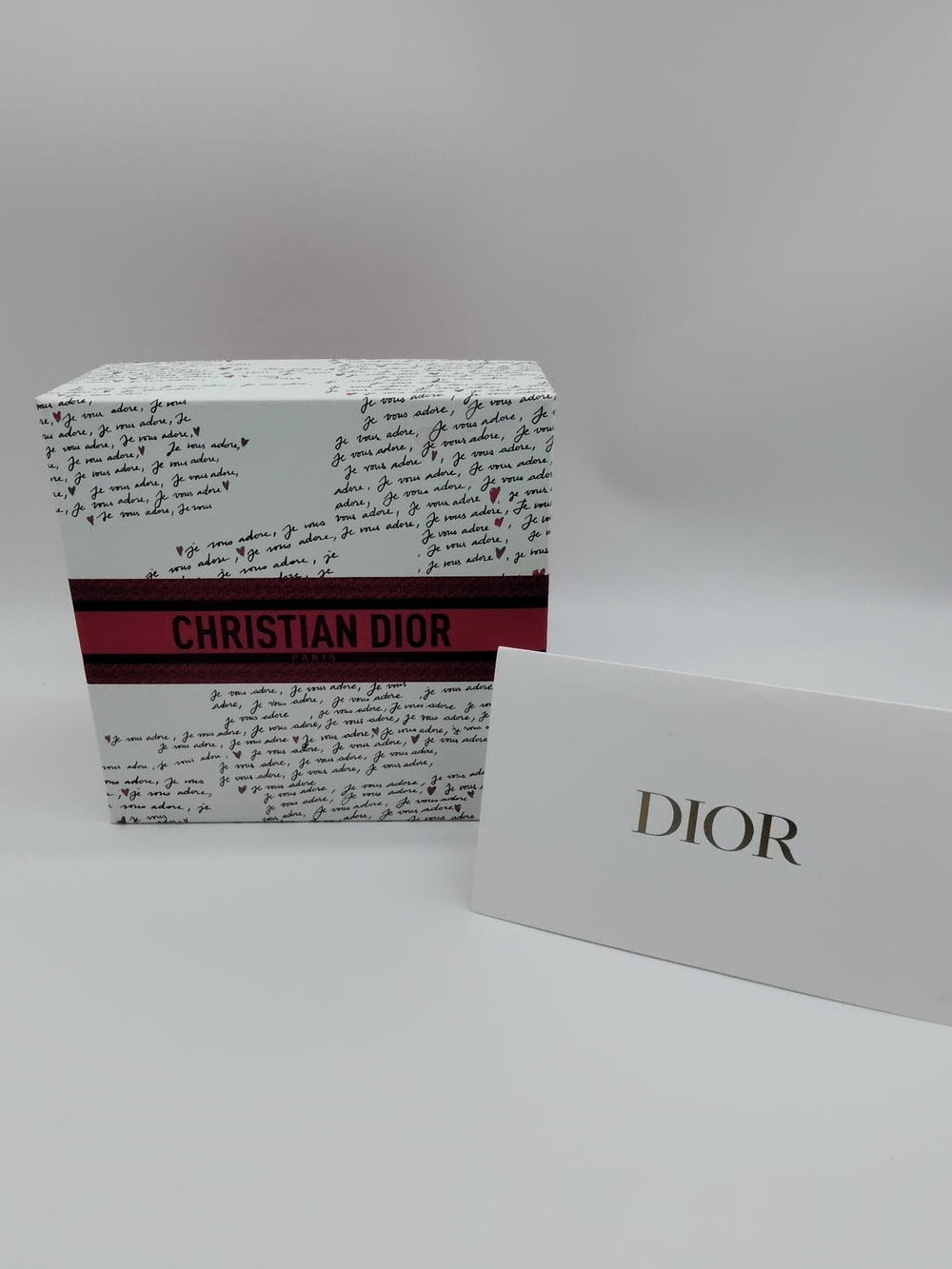 DIOR Je Vous Adore Valentine Gift Box Pink Packaging Card Set Limited Edition